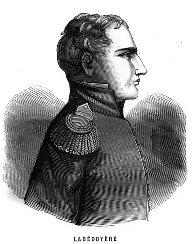 Portræt af Charles Angelique Francois Huchet de La Bedoyere (Labedoyere af French School