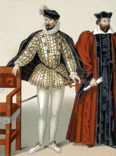 Portræt af Karl IX iført halskæden fra Sankt Michaelsordenen. af French School
