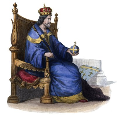 Portræt af Charles I af Napoli (Charles of Anjou) (1227-1285), konge af Sicilien. af French School