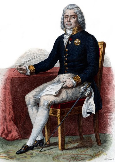 Portræt af Charles Maurice de Talleyrand Perigord (1754-1838), 1. prins de Benevent, fransk diplomat. af French School