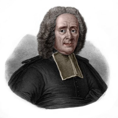 Portræt af Charles Rollin (1661-1741), fransk historiker og pædagog. af French School