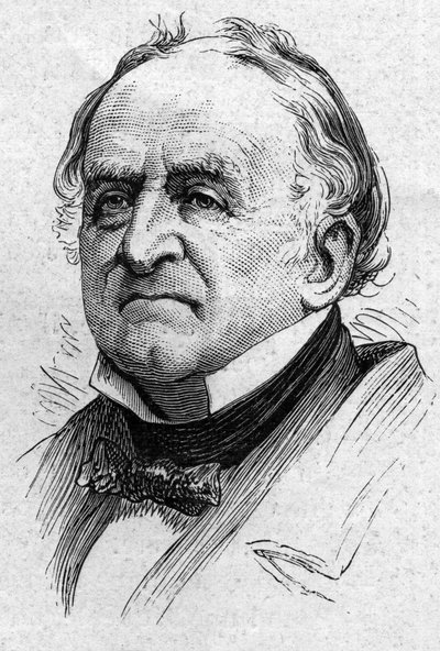 Portræt af Charles de Viel Castel (Viel-Castel) (1800-1887), fransk diplomat og akademiker. Indgravering i "" Le Monde Illustré"" nr. 883 af 14. marts 1874. af French School