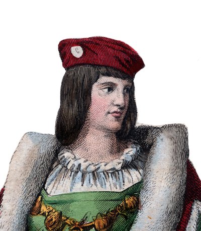 Portræt af Karl af Valois, hertug af Orleans (1394-1465), fransk digter og far til kong Ludvig XII af Frankrig. af French School