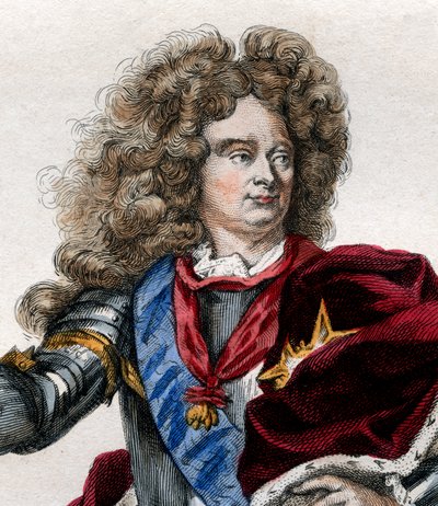 Portræt af Claude Louis Hector de Villars (1653-1734), marskal af Frankrig. af French School