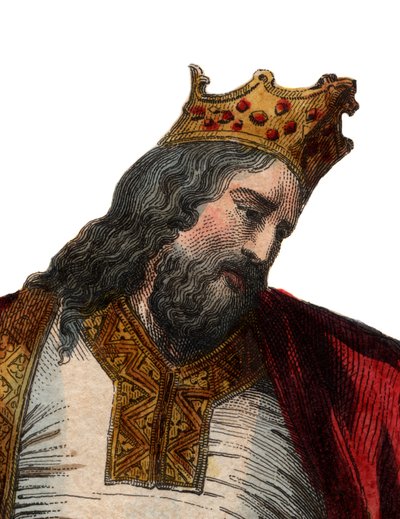 Portræt af Clovis I (466-511), kongen af frankerne. af French School