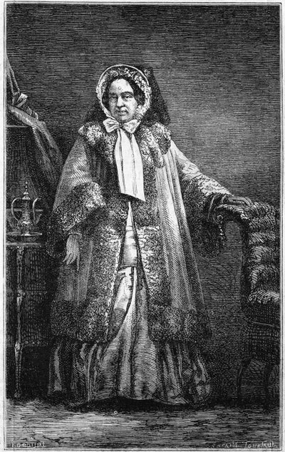 Portræt af grevinde Dash (Anne Gabrielle de Cisternes de Cutiras, Viscount of Poilloue de Saint Mars af French School