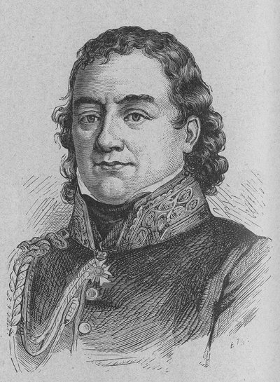 Portræt af Dominique Jean, Baron Larrey (1766 - 1842), fransk militærkirurg - i "" Album de la Science; berømte videnskabsmænd; Store opdagelser””” 1896. af French School