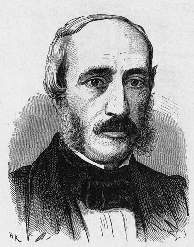 Portræt af Edmond Becquerel (1820 - 1891), fransk fysiker - i "Album de la Science; berømte videnskabsmænd; Grandes opdagelser””” 1896. af French School