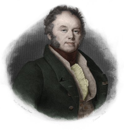 Portræt af Edouard, hertug af Fitz-James (Fitz James) (1776-1838), fransk politiker. i "" LIBRE DES SPEAKERS"" af Louis de Cormenin Timon. 1842. Privat samling. af French School