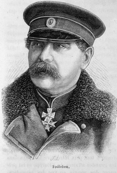 Portræt af Edouard Ivanovich Totleben (eller Todleben) af French School