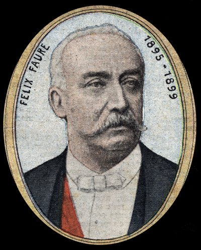 Portræt af Felix Faure (1841-1899), industrimand og politiker, moderat republikaner, han blev præsident for republikken fra 1895 til 1899. af French School