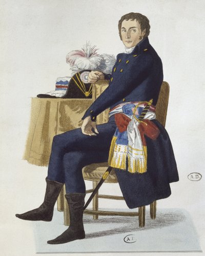 Portræt af Ferdinand Guillemardet, 1798 af French School