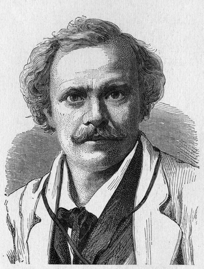 Portræt af Félix Nadar (1820 - 1910) - i "" Album of Science; berømte lærde; Store opdagelser””” 1896. af French School