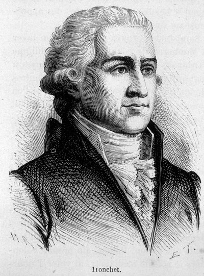 Portræt af Francois Denis Tronchet (1726 - 1806), jurist og politiker - i "" L