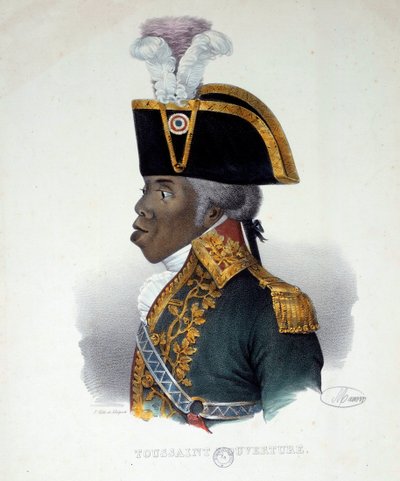 Portræt af Francois Dominique Toussaint kendt som "Toussaint-Louverture" (Toussaint Louverture af French School
