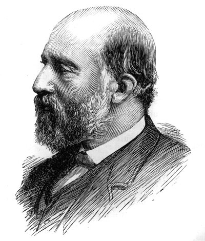 Portræt af Francois Ferdinand Philippe, prins af Joinville (1818-1900). Indgravering i ""Le Monde Illustré"", 26. juni 1886. af French School