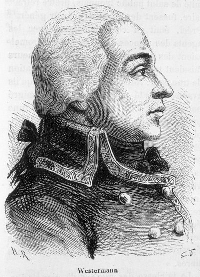 Portræt af Francois Joseph Westermann, fransk general (1751-1794) - i "" L