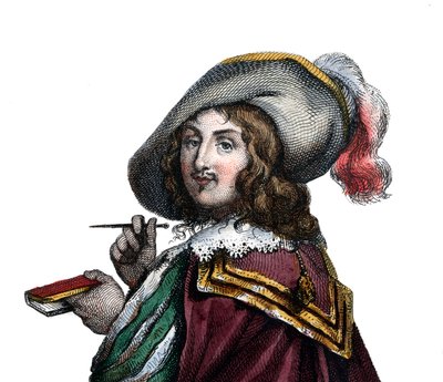 Portræt af Francois VI, hertug af La Rochefoucauld, prins af Marcillac (1613-1680), fransk forfatter. af French School