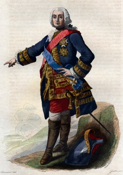 Portræt af Francois de Chevert (1695-1769), fransk general. af French School