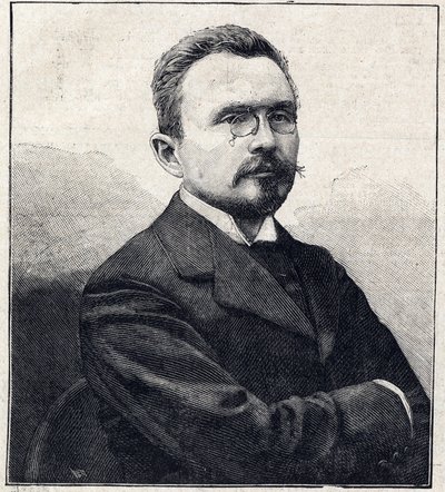 Portræt af Gabriel Albert Auguste Hanotaux fransk diplomat, historiker og politiker (1853-1944). af French School
