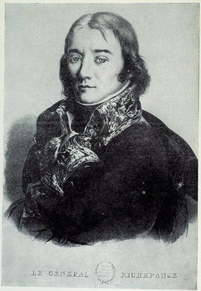 Portræt af general Antoine Richepance (eller Richepanse) (1770-1803), til fordel for slaveri. Tryk af det 19. århundrede Chartres, Musee des Beaux Arts af French School