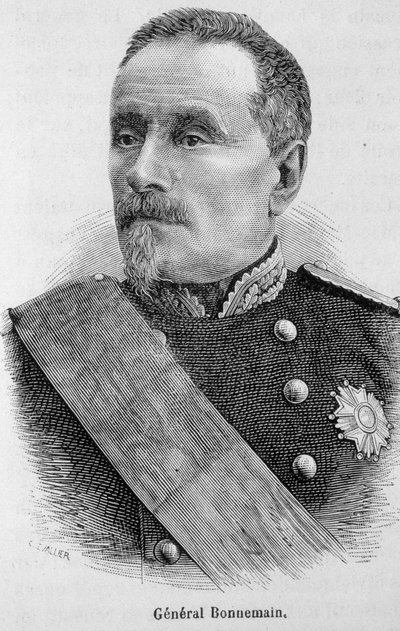 Portræt af general Bonnemain - i "" The History of France"" af Henri Martin af French School