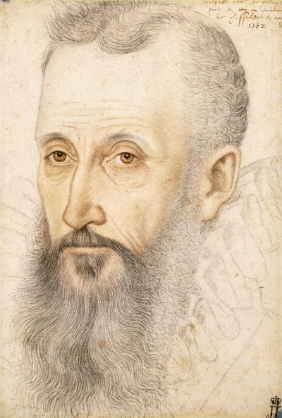 Portræt af George Talbot, jarl af Shrewsbury, ca. 1582 af French School