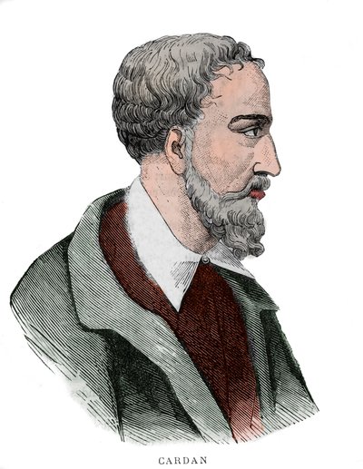 Portræt af Gerolamo Cardano (Girolamo Cardano, Hieronymus Cardanus eller Jerome Cardan af French School
