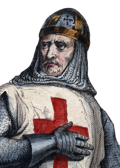 Portræt af Godfrey af Bouillon (104061-1100), frankisk ridder, en af lederne af det første korstog. af French School
