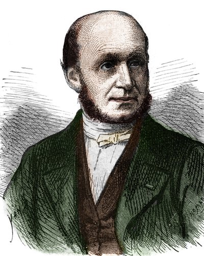 Portræt af Guillaume Benjamin Duchenne de Boulogne (1806 - 1875), fransk læge - i "Album de la Science; berømte lærde; Grandes opdagelser””” 1896. af French School