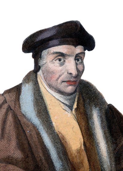 Portræt af Guillaume Bude (Budee) (Budaeus) (1467-1540), fransk lærd. af French School
