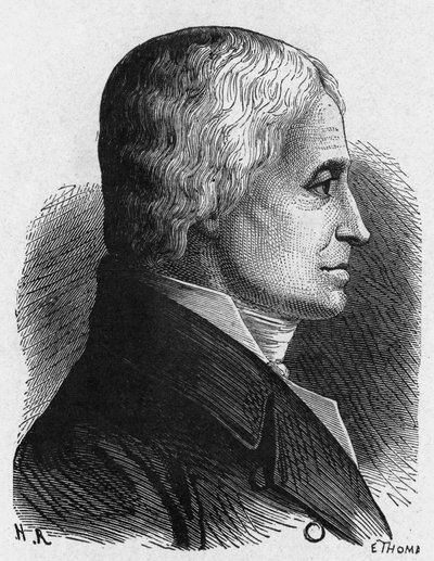 Portræt af Guillaume Carcel (1750 - 1812) - i "" The History of France"" af Henri Martin af French School