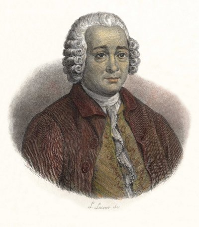 Portræt af Guillaume Chretien (Guillaume-Chretien) af Lamoignon de Malesherbes (1721-1794), fransk magistrat. i ""Portrætter af nyttige mænd"" af French School