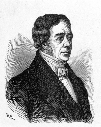 Portræt af Hans Christian Ørsted (Oersted eller Ørsted af French School