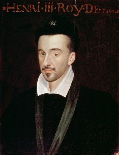 Portræt af Henri III (1551-89) af French School