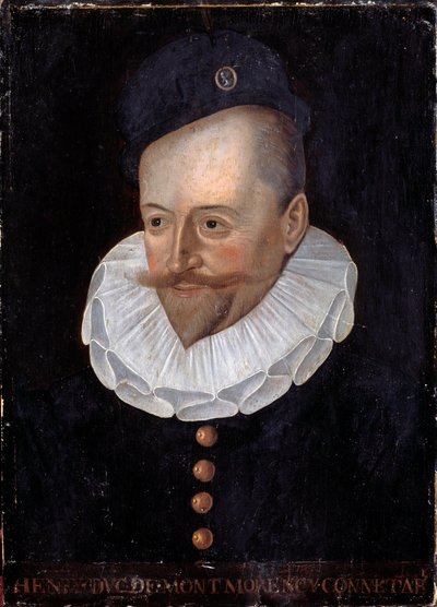 Portræt af Henri I, hertug af Montmorency, Connetable af Frankrig (1534-1614) Maleri af den franske skole i det 16. århundrede. Svag. 0,31 x 0,22 m. Versailles, slottene i Versailles og Trianon af French School