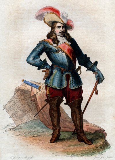 Portræt af Henri de La Tour dAuvergne, Vicomte de Turenne (1611-1675), marskal af Frankrig. af French School
