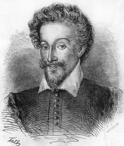 Portræt af Henrik IV (1553-1610), konge af Frankrig. I ""Popular History of France"", nd. ca. 1885. Stik. af French School