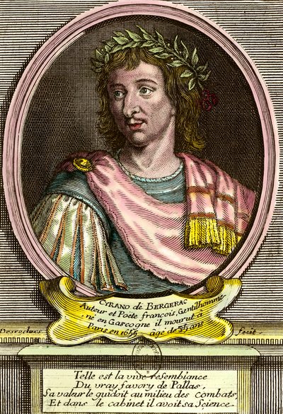 Portræt af Hercules Savinien af Cyrano de Bergerac (1619 - 1655) fransk forfatter. af French School