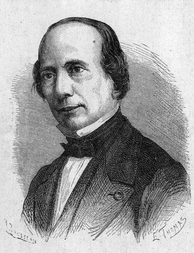 Portræt af J. Caselli, italiensk fysiker - i "" Album of Science; berømte videnskabsmænd; Store opdagelser””” 1896. af French School