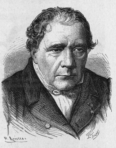 Portræt af Jacques Babinet (1794 - 1872), fransk fysiker og astronom - i "Album de la Science; berømte videnskabsmænd; Store opdagelser””” 1896. af French School