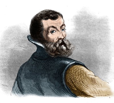 Portræt af Jacques Cartier (1491-1557), fransk navigatør og opdagelsesrejsende. af French School