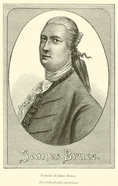 Portræt af James Bruce (gravering) af French School