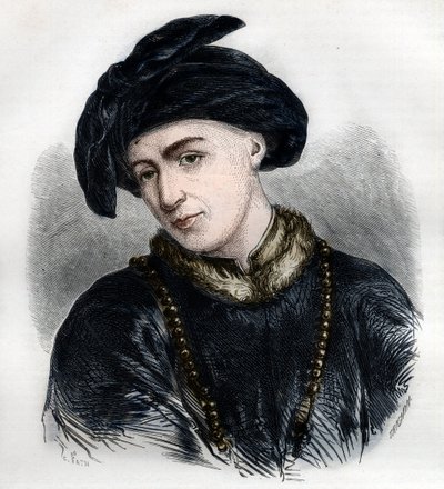 Portræt af Jan Hus (eller Jean Huss af French School