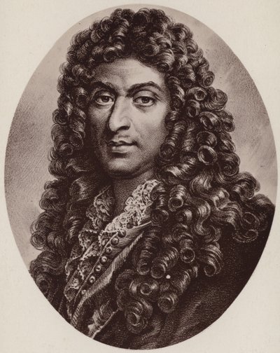Portræt af Jean-Baptiste Lulli af French School