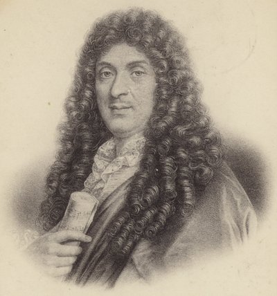 Portræt af Jean-Baptiste Lulli af French School