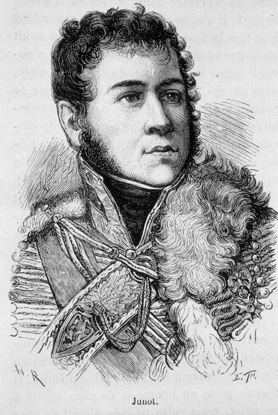 Portræt af Jean Andoche Junot (Jean-Andoche) (1771-1813), hertug af Abrantes, fransk general - i ""L