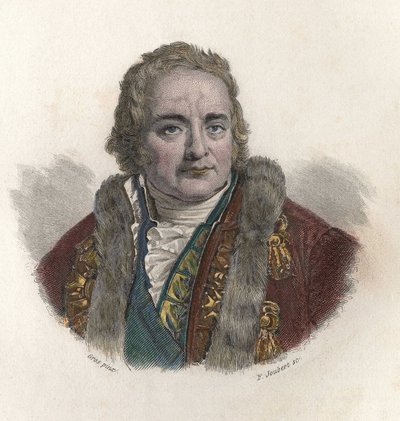 Portræt af Jean Antoine (Jean - Antoine) Chaptal, greve af Chanteloup (1756-1832), fransk kemiker og politiker. I "" Portrætter af nyttige mænd"" af French School