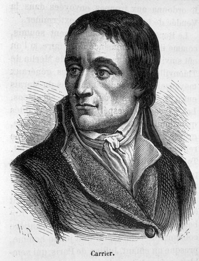 Portræt af Jean Baptiste Carrier (1756 - 1794), franske politikere - i "" L