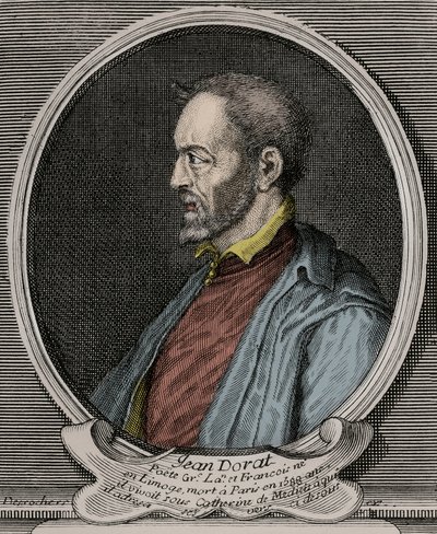 Portræt af Jean Dorat (Auratus af hans rigtige navn Jean Dinemandi af French School
